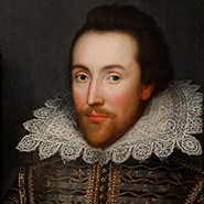 Pintura de William Shakespeare.