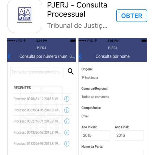 Atualização de aplicativo do TJRJ amplia consulta processual - Tribunal de  Justiça do Estado do Rio de Janeiro