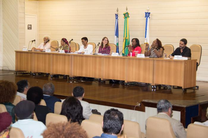 Painel discutiu "A Trajetória da Mulher Negra no Brasil" (foto: Brunno Dantas/TJRJ)