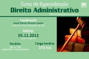 Emerj promove Curso de Especialização em Direito Administrativo