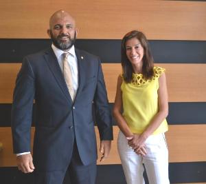 O Juiz Auxiliar da CGJ Paulo Jangutta  e a Juíza Auxiliar da Presidente Valéria Pachá