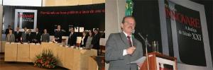 O presidente do TJRJ, desembargador Murta Ribeiro, presidiu a cerimônia de lançamento do 4º Prêmio Innovare, no Plenário do Tribunal de Justiça do Rio, que contou com a presença do ministro da Justiça Tarso Genro
