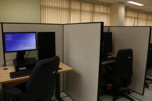 A sala do Núcleo de Trabalho à Distância inaugurada em 28 de janeiro, no Fórum Regional do Méier
