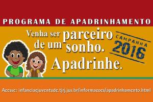 A campanha de apadrinhamento começa na segunda-feira