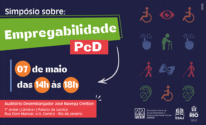 imagem - TJRJ promove simpósio sobre empregabilidade da pessoa com deficiência