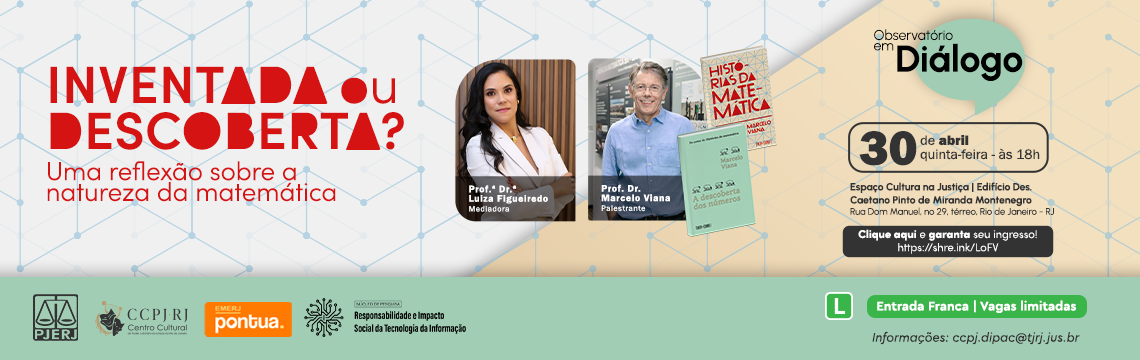 imagem - Observatório em Diálogo com Marcelo Viana apresenta: Uma reflexão sobre a natureza da matemática - 30 de abril 
