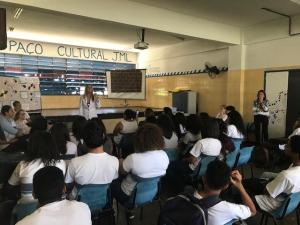 Durante a palestra a magistrada falou sobre justiça e cidadania na esfera da infância e da adolescência