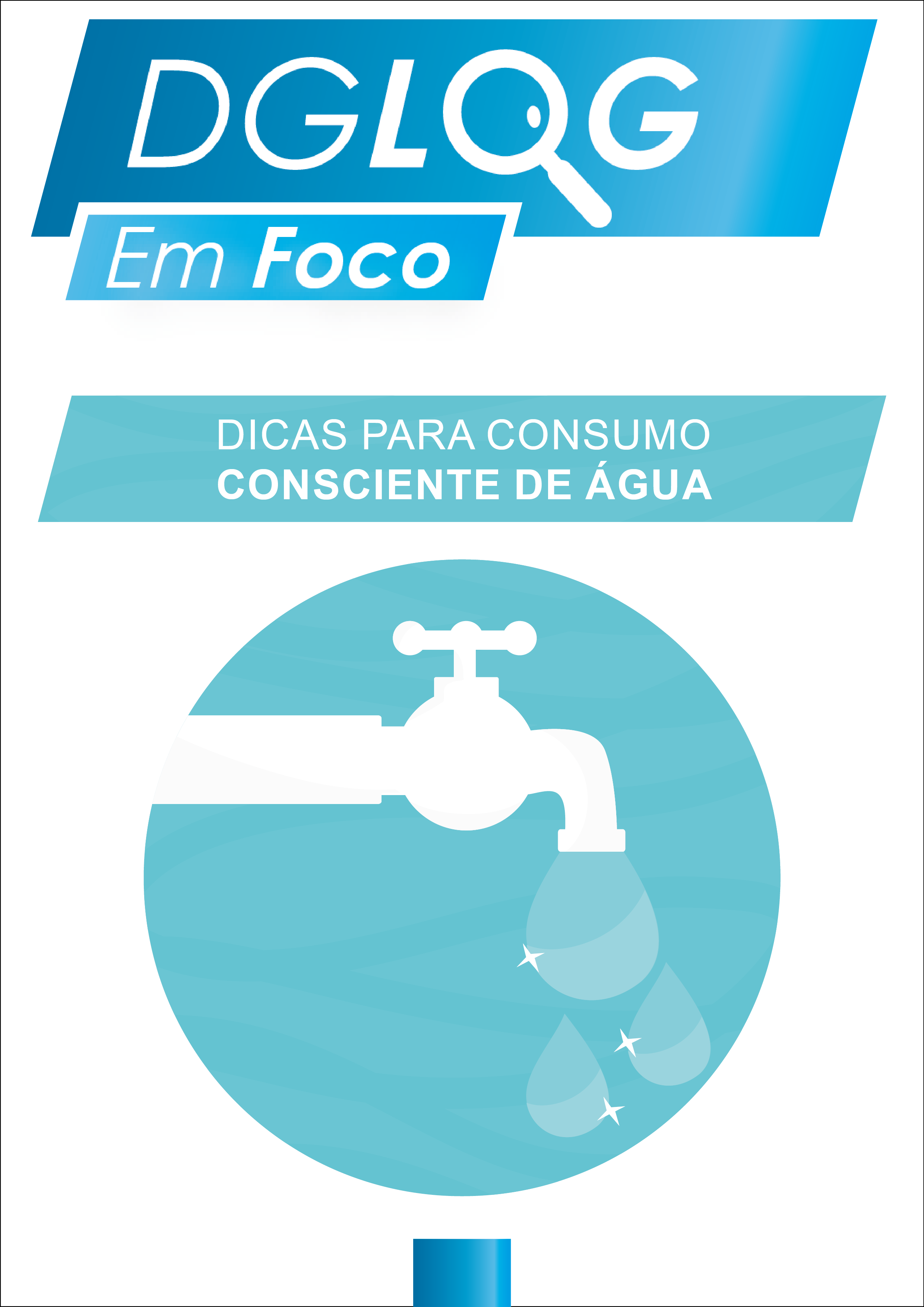 Dicas para consumo consciente de água.