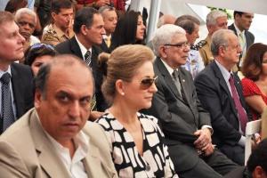 O Vice-Governador, Luiz Fernando de Souza; a Ministra do STF Ellen Gracie; o Corregedor-Geral da Justiça, desembargador Antonio José Azevedo Pinto e o desembargador Murta Ribeiro.
