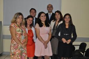 As equipes responsáveis pelo treinamento: Mônica Paff Soares (DGCON/DICAC), Ana Lucia Godoy (DGCON/SEESC), Raissa Rafael (RAS/DGFEX), Maria Angélica Saraiva (DIFEX), Eliane Figueiró Araujo (DIPEX), Felippe Scarpa (DGFEX) e Alexandre Carvalho (DIPEX).