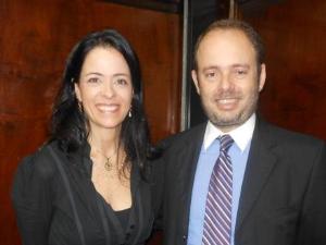 A Juíza Raquel Chrispino e o Promotor de Justiça, Dr. Leônidas Farrula.