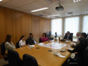 Vilma Guimarães (COPPD), Janete Sangiacomo (gabinete CGJ), Hilário de Alencar (NUJAC), Cleisa Maria (DGADM), Geraldo Aymoré (chefe de gabinete), José Alencar Uchôa (Assessoria de Normatização), Almir Calixto (DENUR) e Simone Tadros (Assessoria de Projetos).