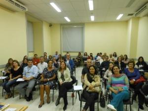 Os primeiros Agentes Ambientais do PJERJ com a professora Dilma Pimentel e parte da equipe da Divisão de Gestão Ambiental do TJ.