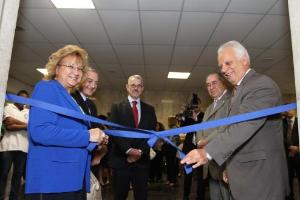 Os desembargadores Giselda Leitão, Jessé Torres, Antônio Saldanha, Antônio Izaias e Nametala Machado Jorge inauguraram a exposição.