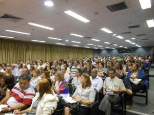 Os alunos do curso de formação na área de perícia judiciária.