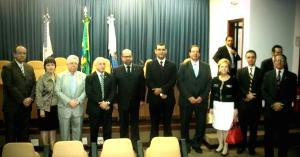 O Des. João Ziraldo Maia, a Des. Ana Maria Pereira de Oliveira, o Des. Nascimento Antonio Póvoas Vaz,  o Des. Cláudio Dell¿Orto, o Des. Luiz Felipe Francisco, o Chefe de Gabinete, Geraldo Aymoré Júnior, o Ministro do STJ Felipe Salomão, Des. Maria Henriqueta, o Juiz Paulo Feijó e o Des. Fabio Dutra.