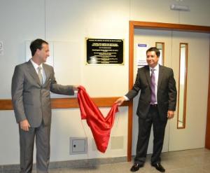 Os juízes Heitor Campinho e Ralph Machado inauguram o Núcleo de Arquivamento da Comarca de Campos dos Goytacazes.