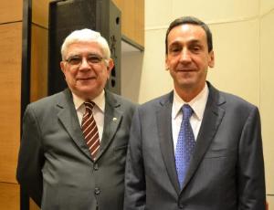 O Corregedor-Geral da Justiça, Des. Azevedo Pinto e o Corregedor Nacional de Justiça, Ministro Francisco Falcão.