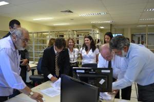 Os juízes Caio Luiz Rodrigues Romo e Fabio Costa Soares assim a ata de instalação das centrais especiais