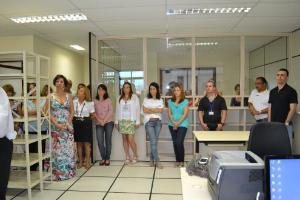 Alguns dos presentes na inauguração