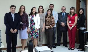 A equipe da DGFEX e equipe de fiscalização e disciplina do 6º NUR: Marcelo El-Jaick, Ronilda, Ana Lúcia, Maria Angélica, Eliane, Rogério, José Euclides, Fabiane e Maria Inês.