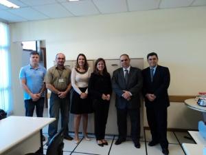 DGFEX e equipe de Fiscalização e Disciplina do 10º NUR: Flávio, Paulo Rubens, Maria Angélica, Eliane, José Euclides e Marcelo El-Jaick.