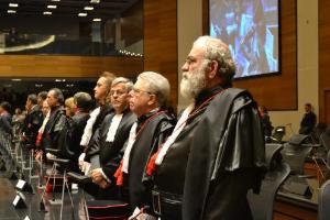 Os desembargadores paraninfos.