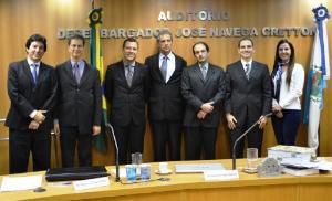 Dr. André Gomes Netto, Dr. Bruno José Berti Filho, Dr. Emanuel Costa Santos, Desembargador Heleno Ribeiro Pereira Nunes,  Dr. Sérgio Ricardo de Arruda Fernandes, Dr. Roberto Lúcio de Souza Pereira e Dra. Adriana Lopes Moutinho.