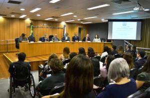 Evento reuniu magistrados que atuam nas Varas da Infância, da Juventude e do Idoso na manhã desta segunda-feira (02/03)