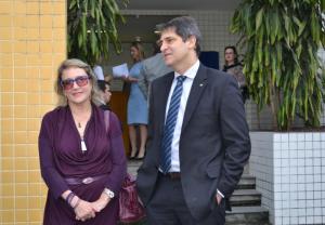 A Corregedora Desembargadora Maria Augusta Vaz e o Chefe de Polícia Cívil do Rio de Janeiro, Fernando Veloso