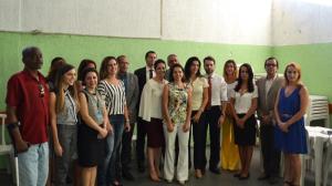 Representantes das Instituições que participaram da visita ao presídio Oscar Stevenson. Foto: Hideto Okumura (MPRJ)