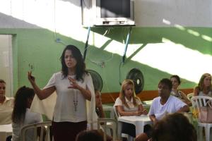 A juíza coordenadora do Serviço de Promoção à Erradicação do Sub-registro e a Busca de Certidões (Sepec) da CGJ/TJRJ, Raquel Chrispino. Foto: Hideto Okumura (MPRJ)