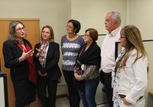 Durante visita aos núcleos, a Corregedora-Geral da Justiça ouviu sugestões e tirou dúvidas sobre o regime especial de trabalho à distância