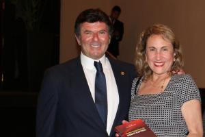 corregedora-geral da Justiça, desembargadora Maria Augusta Vaz, ao lado do ministro do Supremo Tribunal Federal (STF) Luiz Fux