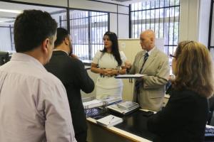 A equipe da Diretoria Geral de Administração da CGJ apresentou os setores de protocolo e distribuição aos funcionários do MPRJ