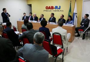 O corregedor-geral e juízes auxiliares participam de reunião zonal da OAB/RJ