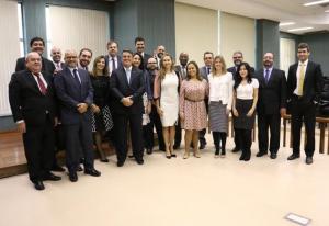 O Corregedor-Geral com juízes auxiliares e do 5º NUR