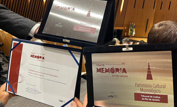 imagem - TJRJ vence Prêmio CNJ Memória do Poder Judiciário em duas categorias