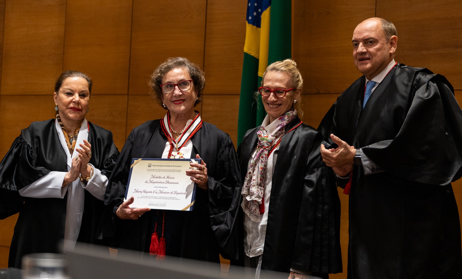 imagem - Desembargadora Maria Augusta Vaz Monteiro é homenageada no Órgão Especial