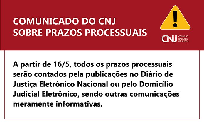 imagem - CNJ alerta tribunais sobre novas regras de contagem de prazos processuais