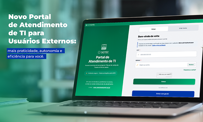 imagem - TJRJ lança Portal de Atendimento de TI para Usuários Externos