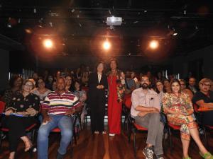 Luciana Elmor, Siléa Macieira e o público.