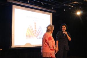 A Desa. Eunice Caldas e a palestrante Cristina Lúcia, Workshop Descubra as Melhores Cores para sua Beleza.