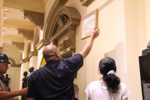 Montagem da Exposição Aguas de Março