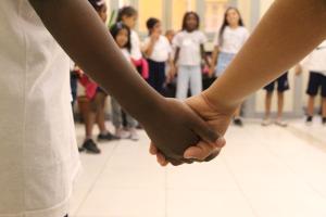 Alunos do 3º ano da Escola Municipal Darcy Vargas