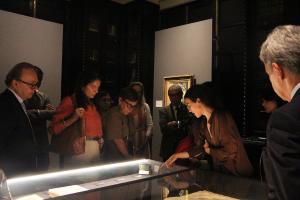 Des. Ricardo Cardoso e demais desembargadores na exposição A partilha do Imperador Pedro II