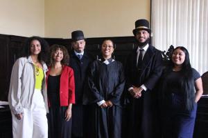 A equipe do Educativo do Museu da Justiça