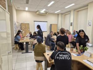 Visita mediada apresentou os espaços do Museu da Justiça