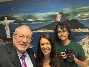 Des. Fábio Ushoa e equipe do Museu da Justiça.