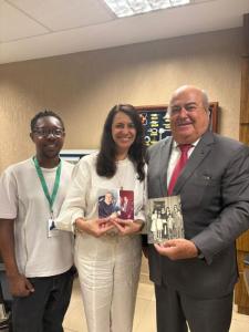 Des Luiz de Mello Serra e equipe do Museu da Justiça.